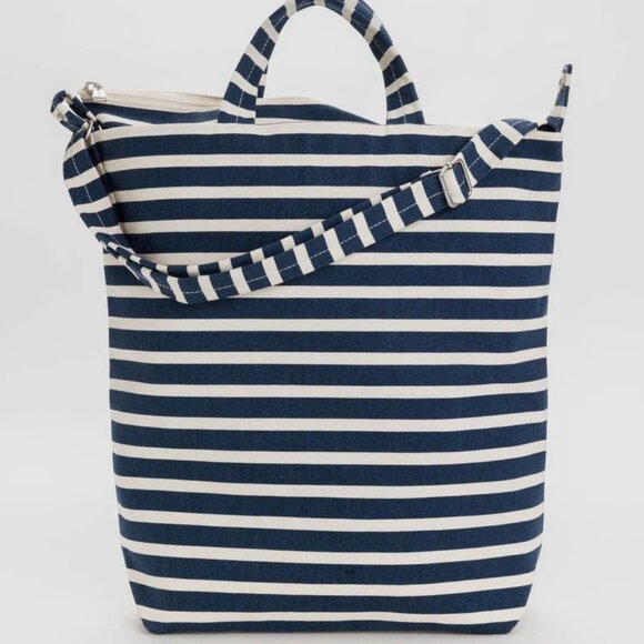 NWT Baggu Zip Duck Bag - Navy Stripe - Picture 6 of 10